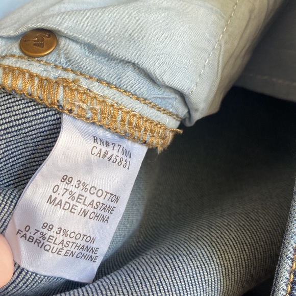 (B52) Free People x Sandrine Rose Straight Fit, Polka Blue, Size 28, NWT - Picture 11 of 14